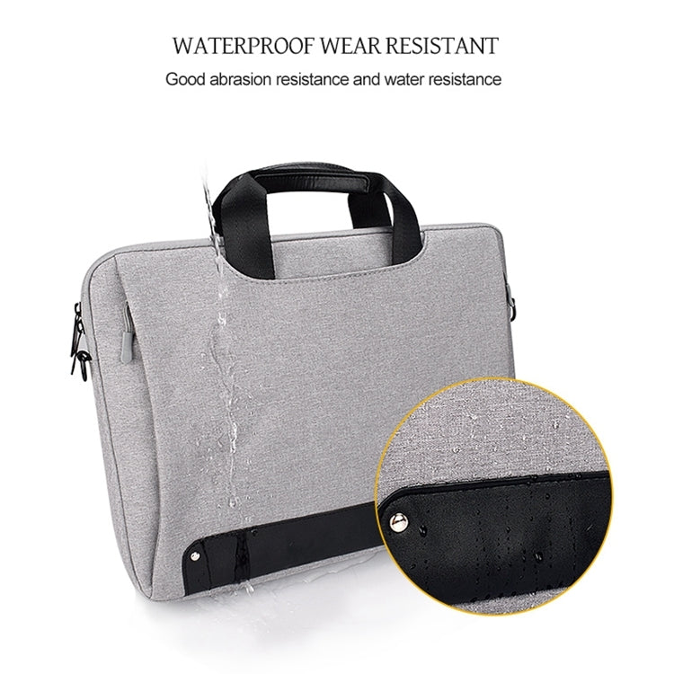Borsa per laptop resistente all'usura impermeabile in tessuto Oxford DJ08 per laptop da 15,6 pollici, con maniglia nascosta, tirante per bagagli e tracolla regolabile, For 15.6 inch, 15.6 inch