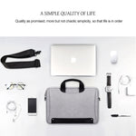 Borsa per laptop resistente all'usura impermeabile in tessuto Oxford DJ08 per laptop da 15,6 pollici, con maniglia nascosta, tirante per bagagli e tracolla regolabile, For 15.6 inch, 15.6 inch