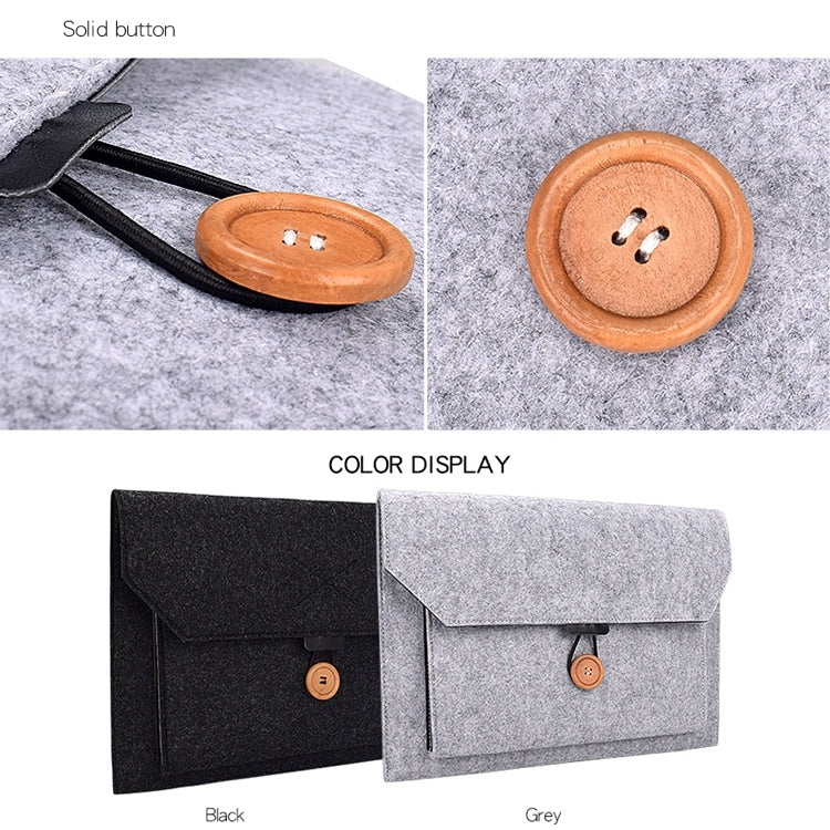 Borsa interna multiuso per laptop con bottoni in feltro ND06 per laptop da 12,5 pollici, 12.5 inch