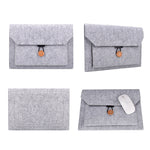 Borsa interna multiuso per laptop con bottoni in feltro ND06 per laptop da 12,5 pollici, 12.5 inch