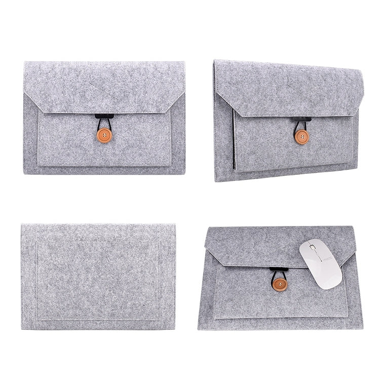 Borsa interna multiuso per laptop con bottoni in feltro ND06 per laptop da 12,5 pollici, 12.5 inch