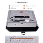 Borsa interna multiuso per laptop con bottoni in feltro ND06 per laptop da 12,5 pollici, 12.5 inch