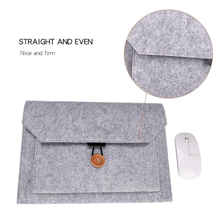 Borsa interna multiuso per laptop con bottoni in feltro ND06 per laptop da 12,5 pollici, 12.5 inch