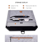 Borsa interna multiuso per laptop con bottoni in feltro ND06 per laptop da 13,3 pollici, 13.3 inch