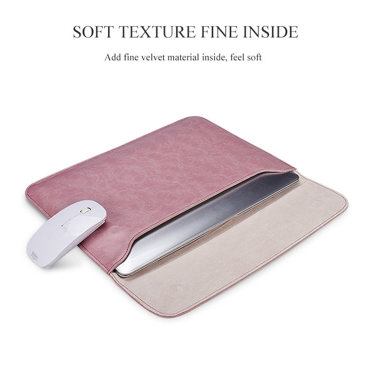 PU01S Borsa interna per laptop con fibbia magnetica invisibile orizzontale in pelle PU per laptop da 15,4 pollici, 15.4 inch
