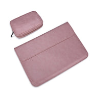 PU01S Borsa interna per laptop con fibbia magnetica invisibile orizzontale in pelle PU per laptop da 13,3 pollici, con borsa piccola, 13.3 inch with Small Bag
