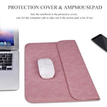 PU01S Borsa interna per laptop con fibbia magnetica invisibile orizzontale in pelle PU per laptop da 13,3 pollici, con borsa piccola, 13.3 inch with Small Bag
