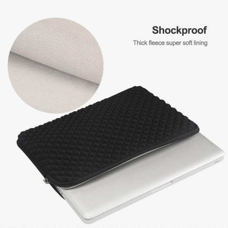 Borsa interna per laptop con texture diamante, dimensioni: 14-15,4 pollici, 14-15.4 inch