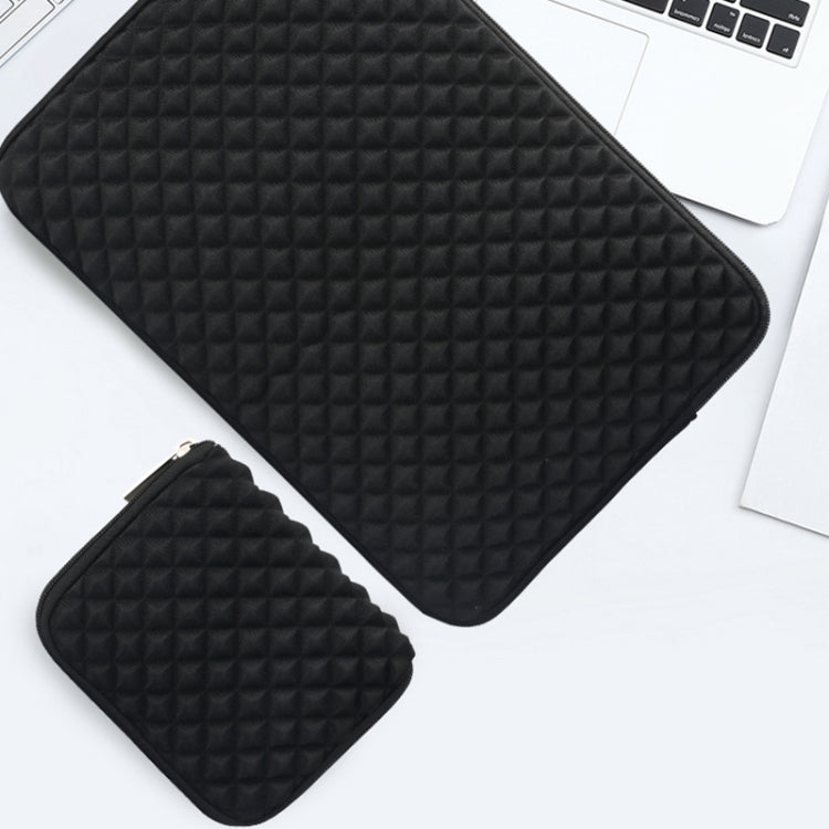 Borsa per laptop con texture diamante, dimensioni: 16 x 13 x 1,5 cm, 16 x 13 x 1.5cm