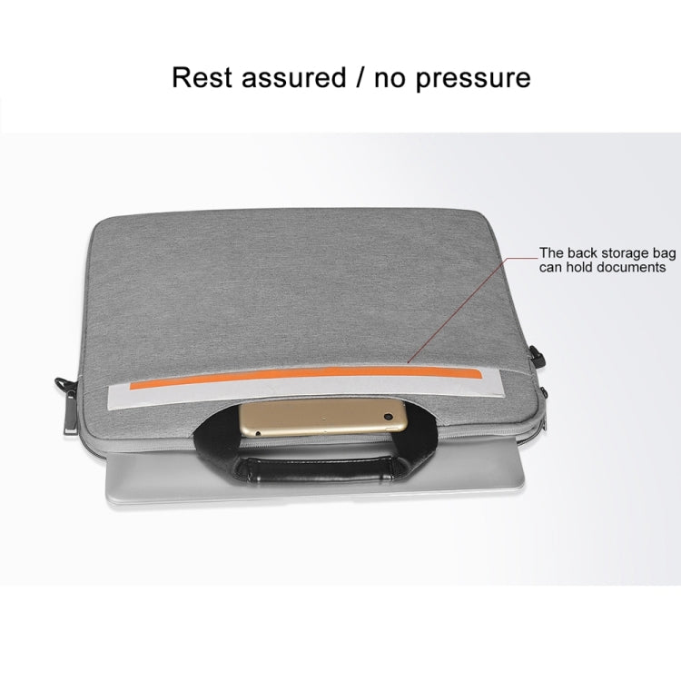 Borsa per laptop con cerniera portatile da 14,1 pollici traspirante e resistente all'usura, con tracolla, 14.1 inch