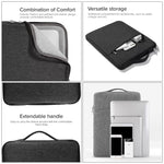 Borse in denim per laptop morbide e alla moda universali da 13,3 pollici Custodia portatile per laptop con cerniera per MacBook Air / Pro, Lenovo e altri laptop, dimensioni: 35,5x26,5x2 cm, 13.3 inch Purple, 13.3 inch Magenta, 13.3 inch Blue           ...