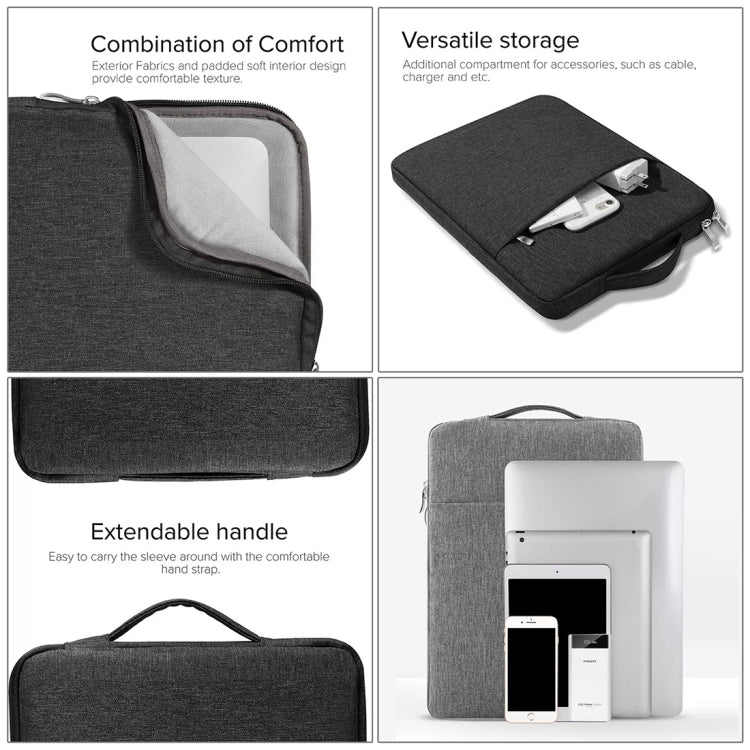 Borse in denim per laptop morbide e alla moda universali da 13,3 pollici Custodia portatile per laptop con cerniera per MacBook Air / Pro, Lenovo e altri laptop, dimensioni: 35,5x26,5x2 cm, 13.3 inch Purple, 13.3 inch Magenta, 13.3 inch Blue           ...