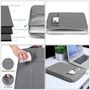 Borse in denim per laptop morbide e alla moda universali da 13,3 pollici Custodia portatile per laptop con cerniera per MacBook Air / Pro, Lenovo e altri laptop, dimensioni: 35,5x26,5x2 cm, 13.3 inch Purple, 13.3 inch Magenta, 13.3 inch Blue           ...