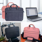DJ03 Borsa Monospalla Impermeabile Antigraffio Antifurto per Portatili 13,3'', con Cintura Valigia, DJ03 13.3 inch Navy Blue, DJ03 13.3 inch Black, DJ03 13.3 inch Pink