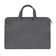 ST06 Borsa monospalla con tracolla portatile nascosta con cerniera in pelle PU impermeabile per laptop da 14,1 pollici, con cintura per valigia, ST06 14.1 inch Light Grey, ST06 14.1 inch Dark Gray, ST06 14.1 inch Pink