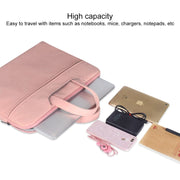 ST06 Borsa monospalla con tracolla portatile nascosta con cerniera in pelle PU impermeabile per laptop da 14,1 pollici, con cintura per valigia, ST06 14.1 inch Light Grey, ST06 14.1 inch Dark Gray, ST06 14.1 inch Pink