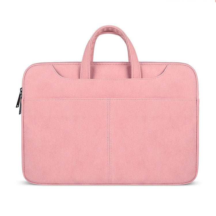ST06S Borsa monospalla con tracolla portatile nascosta con cerniera in pelle PU impermeabile per laptop da 13,3 pollici, con bastone magico e cintura per valigia, ST06S 13.3 inch Dark Gray, ST06S 13.3 inch Pink, ST06S 13.3 inch Light Grey