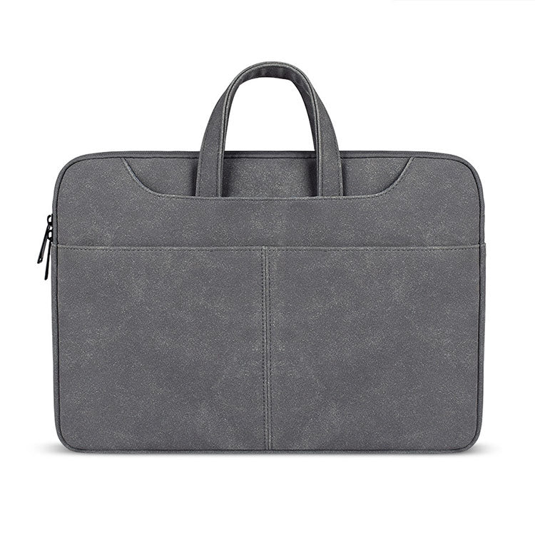 ST06S Borsa monospalla con tracolla portatile nascosta con cerniera in pelle PU impermeabile per laptop da 14,1 pollici, con bastone magico e cintura per valigia, ST06S 14.1 inch Light Grey, ST06S 14.1 inch Dark Gray, ST06S 14.1 inch Pink