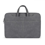 ST06S Borsa monospalla con tracolla portatile nascosta con cerniera in pelle PU impermeabile per laptop da 14,1 pollici, con bastone magico e cintura per valigia, ST06S 14.1 inch Light Grey, ST06S 14.1 inch Dark Gray, ST06S 14.1 inch Pink