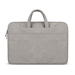 ST06S Borsa monospalla con tracolla portatile nascosta con cerniera in pelle PU impermeabile per laptop da 15,6 pollici, con bastone magico e cintura per valigia, ST06S 15.6 inch Light Grey, ST06S 15.6 inch Dark Gray, ST06S 15.6 inch Pink