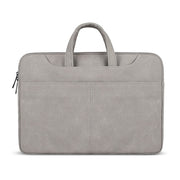 ST06S Borsa monospalla con tracolla portatile nascosta con cerniera in pelle PU impermeabile per laptop da 15,6 pollici, con bastone magico e cintura per valigia, ST06S 15.6 inch Light Grey, ST06S 15.6 inch Dark Gray, ST06S 15.6 inch Pink