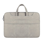 ST06S Borsa monospalla con tracolla portatile nascosta con cerniera in pelle PU impermeabile per laptop da 15,6 pollici, con bastone magico e cintura per valigia, ST06S 15.6 inch Light Grey, ST06S 15.6 inch Dark Gray, ST06S 15.6 inch Pink