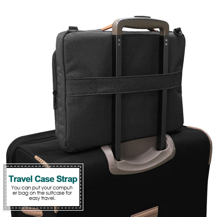 Borsa per laptop impermeabile in nylon per laptop da 15-15,6 pollici con cinghia per trolley, 15-15.6 inch
