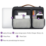 Borsa per laptop impermeabile in nylon per laptop da 15-15,6 pollici con cinghia per trolley, 15-15.6 inch