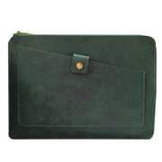 Borsa universale con cerniera per tablet portatile da lavoro in vera pelle per 13,3 pollici e inferiori, 13.3 inch