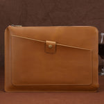 Borsa universale con cerniera per tablet portatile da lavoro in vera pelle per 13,3 pollici e inferiori, 13.3 inch