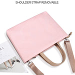 Borsa a tracolla per laptop impermeabile in PU per laptop da 13,3 pollici, 13.3 inch (Pink), 13.3 inch (White)