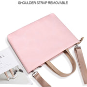 Borsa a tracolla per laptop impermeabile in PU per laptop da 13,3 pollici, 13.3 inch (Pink), 13.3 inch (White)