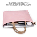 Borsa a tracolla per laptop impermeabile in PU per laptop da 13,3 pollici, 13.3 inch (Pink), 13.3 inch (White)