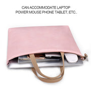 Borsa a tracolla per laptop impermeabile in PU per laptop da 13,3 pollici, 13.3 inch (Pink), 13.3 inch (White)