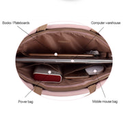 Borsa a tracolla per laptop impermeabile in PU per laptop da 13,3 pollici, 13.3 inch (Pink), 13.3 inch (White)