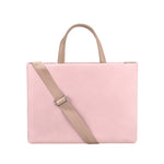 Borsa a tracolla per laptop impermeabile in PU per laptop da 13,3 pollici, 13.3 inch (Pink), 13.3 inch (White)