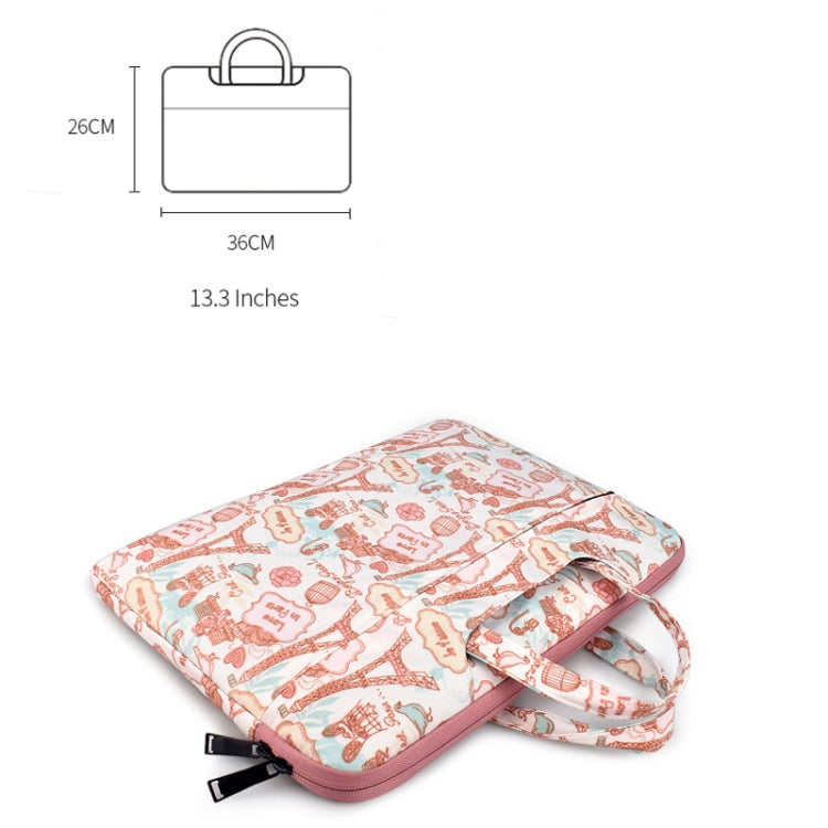 ST01DZ Borsa per laptop impermeabile in tela per laptop da 13,3 pollici