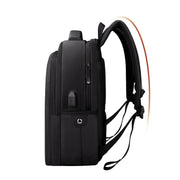 Zaino per laptop impermeabile in poliestere per laptop inferiori a 15 pollici, con cinghia per trolley con interfaccia USB