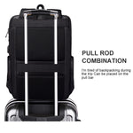 Zaino per laptop impermeabile in poliestere per laptop inferiori a 15 pollici, con cinghia per trolley con interfaccia USB