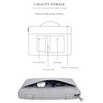 Borsa per laptop impermeabile in tessuto Oxford per laptop da 14,1 pollici, con tracolla per trolley, 14.1 inch