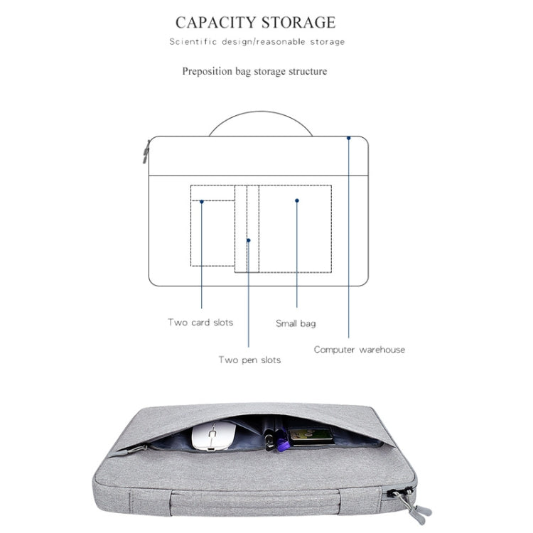 Borsa per laptop impermeabile in tessuto Oxford per laptop da 15,6 pollici, con tracolla per trolley, 15.6 inch
