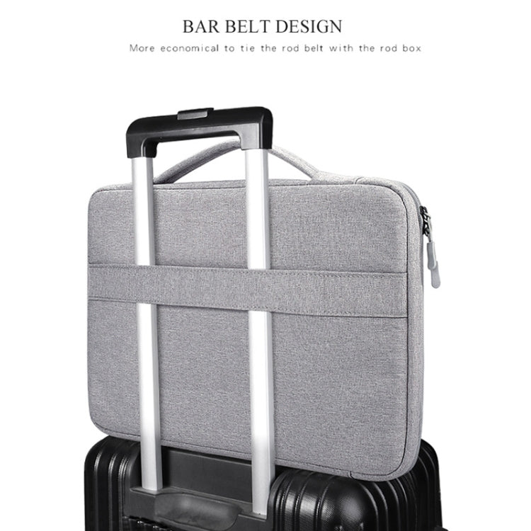 Borsa per laptop impermeabile in tessuto Oxford per laptop da 15,6 pollici, con tracolla per trolley, 15.6 inch