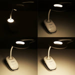 Luce protettiva per gli occhi con design ad anello cavo e collo d'oca flessibile a 28 LED con clip e piccola funzione di luce notturna, TGX-770