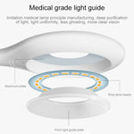Luce protettiva per gli occhi con design ad anello cavo e collo d'oca flessibile a 28 LED con clip e piccola funzione di luce notturna, TGX-770