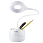 Luce protettiva per gli occhi con design ad anello cavo e collo d'oca flessibile a 28 LED con portapenne/funzione piccola luce notturna, TGX-772
