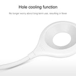 Luce protettiva per gli occhi con design ad anello cavo e collo d'oca flessibile a 28 LED con portapenne/funzione piccola luce notturna, TGX-772