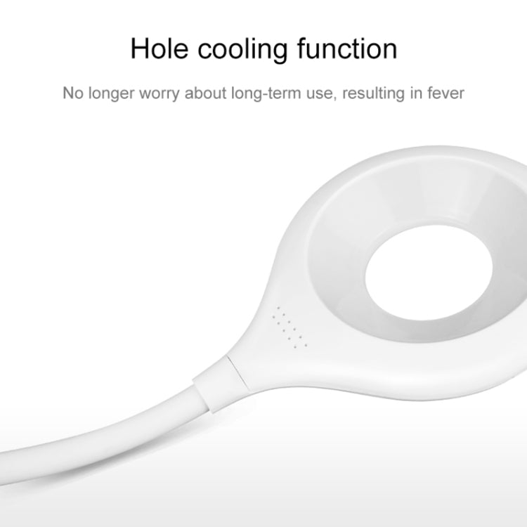 Luce protettiva per gli occhi con design ad anello cavo e collo d'oca flessibile a 28 LED con portapenne/funzione piccola luce notturna, TGX-772