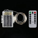 50 LED 3 batterie AA Scatola Lampada da fata Luce decorativa con telecomando, DC 5V, Blue Light/Remote Control, Colorful Light/Remote Control, White Light/Remote Control, Warm White/Remote Control
