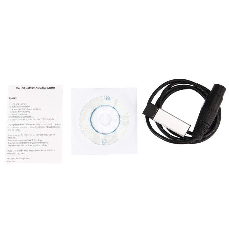 Cavo adattatore da USB 2.0 a DMX512 da 1 m