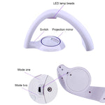 Lampada decorativa da comodino con proiezione romantica arcobaleno, luce notturna a LED